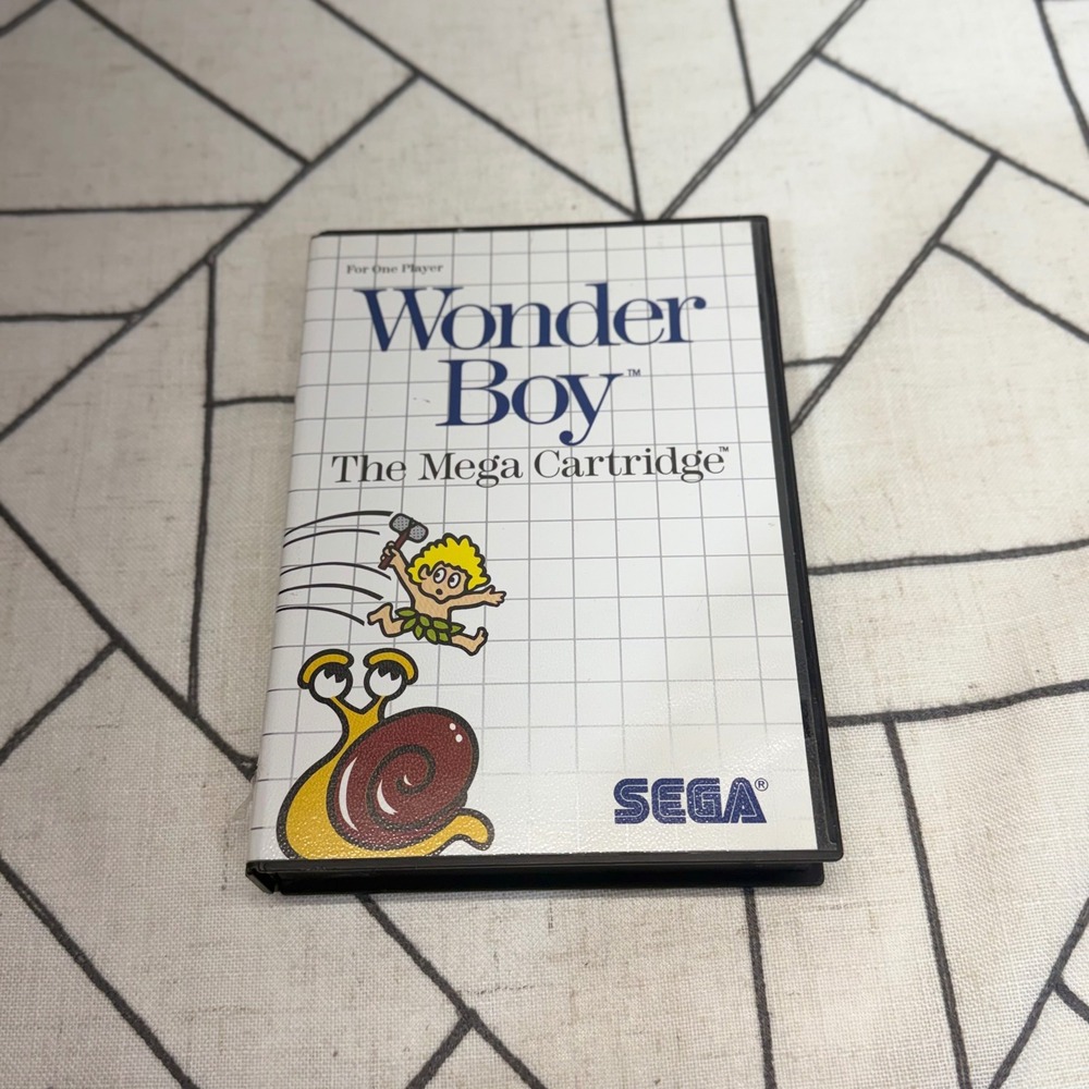 Sega Wonder Boy Master System Game CIB Black Case Manual Tested